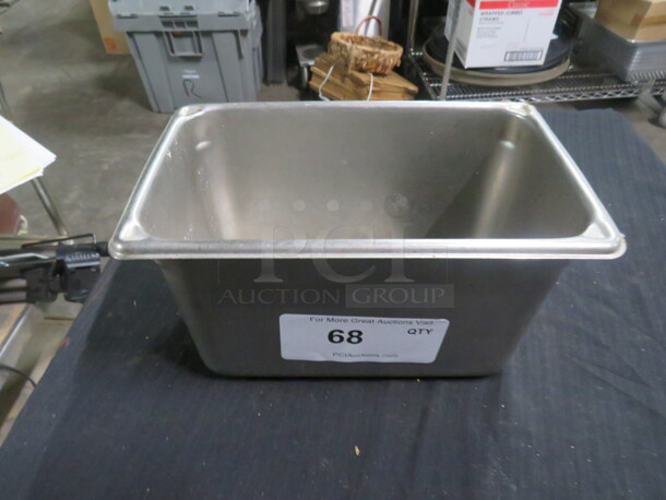 One 1/4 Size 6 Inch Deep Hotel Pan. 