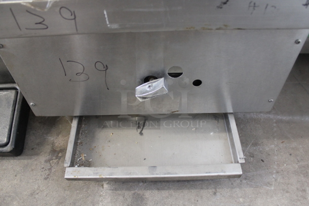 Stainless Steel Commercial Countertop Natural Gas Powered Charbroiler. Missing Grates. - Image 2 of 4