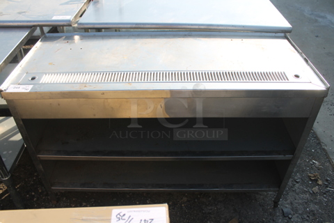 Stainless Steel Commercial Soda Station w/ 2 Under Shelves.