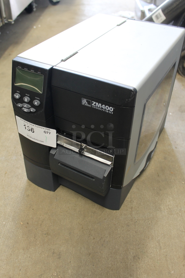 Zebra ZM400 Countertop Thermal Label Printer.