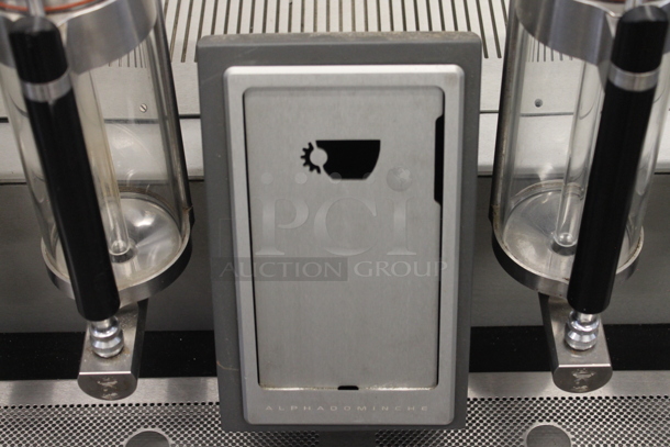 Alphadominche Steampunk Stainless Steel Commercial 4 Hopper Coffee and Tea Brewer and Dispenser. - Image 3 of 6