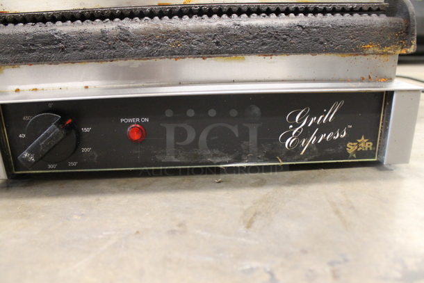 Star GX14IG Stainless Steel Commercial Countertop Panini Press. 120 Volts, 1 Phase. Tested and Working!  - Image 3 of 5
