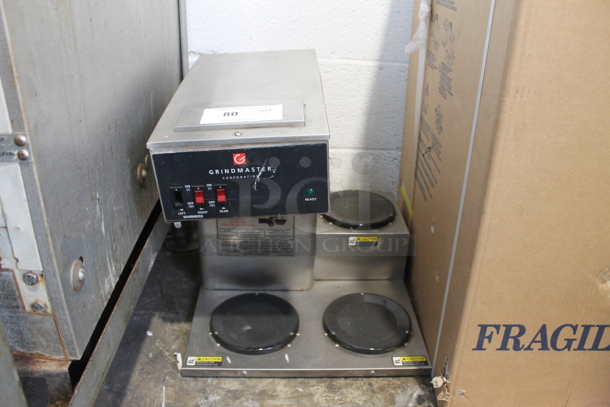 Grindmaster BL-3PW Stainless Steel Commercial Countertop 3 Burner Coffee Machine. 120 Volts, 1 Phase. - Image 1 of 7