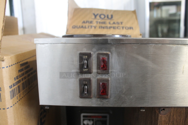 Bunn VPS Stainless Steel Commercial Countertop 3 Burner Coffee Machine. 120 Volts, 1 Phase.  - Image 5 of 8