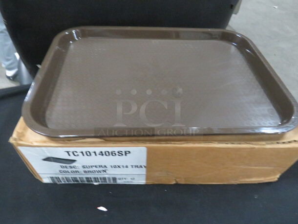 NEW Supera 10X14 Brown Tray. #TC101406SP. 12XBID. - Image 1 of 1