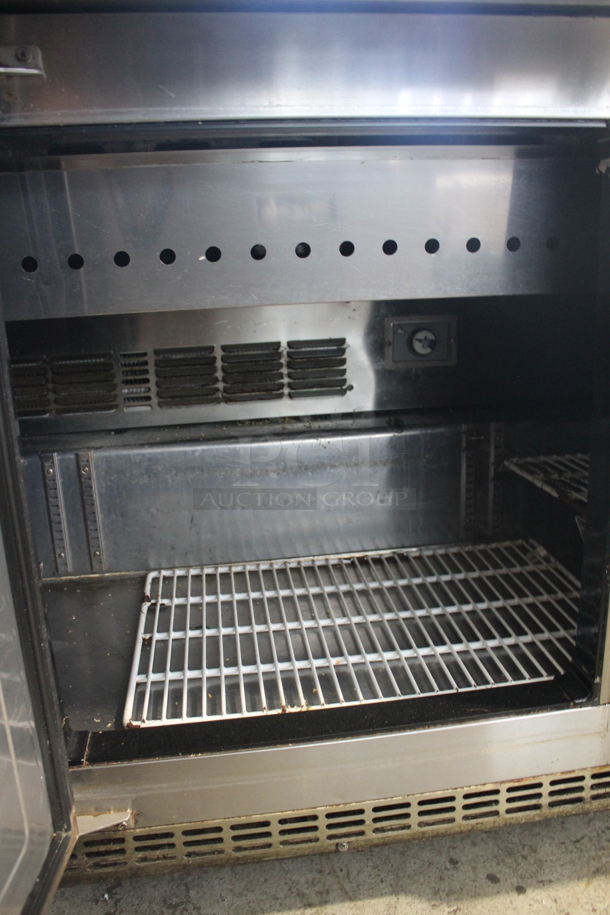 Everest EPBR3 Stainless Steel Commercial Sandwich Salad Prep Table Bain Marie Mega Top on Commercial Casters. 115 Volts, 1 Phase. Tested and Powers On But Does Not Get Cold - Image 10 of 12