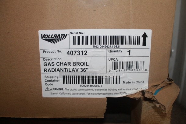 BRAND NEW IN BOX! Vollrath 407312 Stainless Steel Commercial Countertop Gas Powered Charbroiler Grill. Stock Picture Used As Galley Picture. Tested and Working! - Image 5 of 6