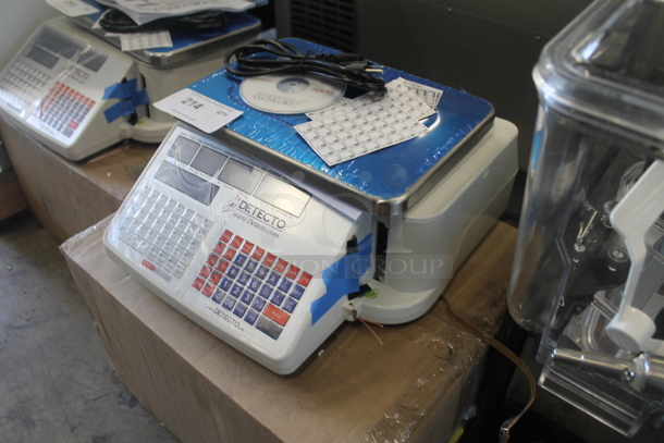 BRAND NEW IN BOX! Detecto DL1060 Metal Commercial Countertop 60 Pound Capacity Food Portioning Scale. Tested and Working! - Image 2 of 7
