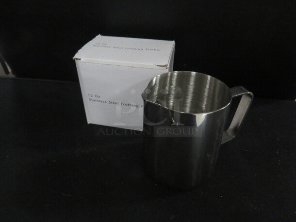 NEW 12oz Stainless Steel Frothing Pitcher. 2XBID