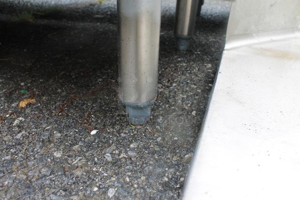 BRAND NEW SCRATCH AND DENT! Stainless Steel Commercial Table Frame w/ Under Shelf. - Image 4 of 4