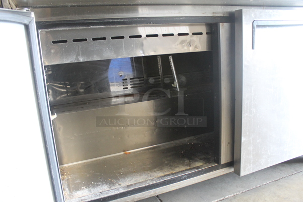 Turbo Air MST-60-24 Stainless Steel Commercial Sandwich Salad Prep Table Bain Marie on Commercial Casters. 115 Volts, 1 Phase. Tested and Working! - Image 6 of 8