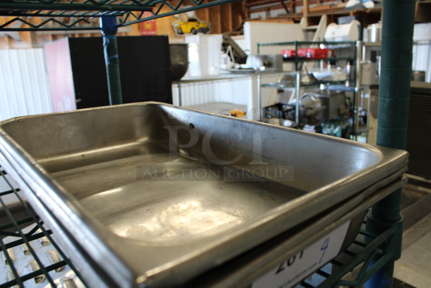 4 Stainless Steel Drop In Bins. 10x16.5x2.5. 4 Times Your Bid! - Image 3 of 3