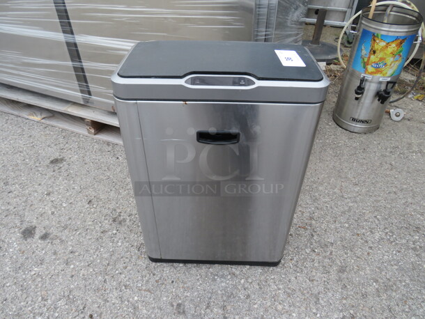 One Stainless Steel Auto Trash Can. - Image 1 of 1