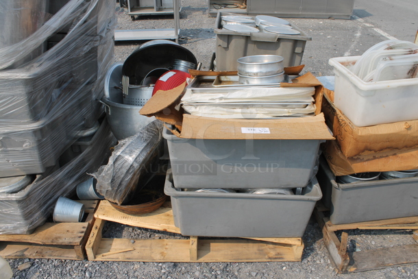 ALL ONE MONEY! Lot of Red Bowl, Steamer Pot, Potato Masher, Mixing Bowl, Cake Pans, Baking Sheets, AND MORE! 