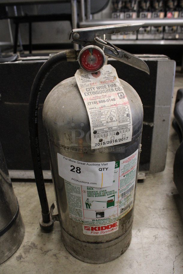 Kidde Wet Chemical Fire Extinguisher. 7x8x19