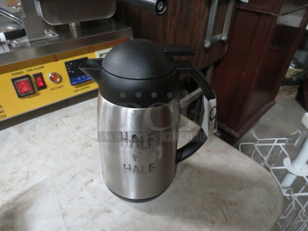 One Stainless Steel Adcraft Cream Dispenser. - Image 1 of 1