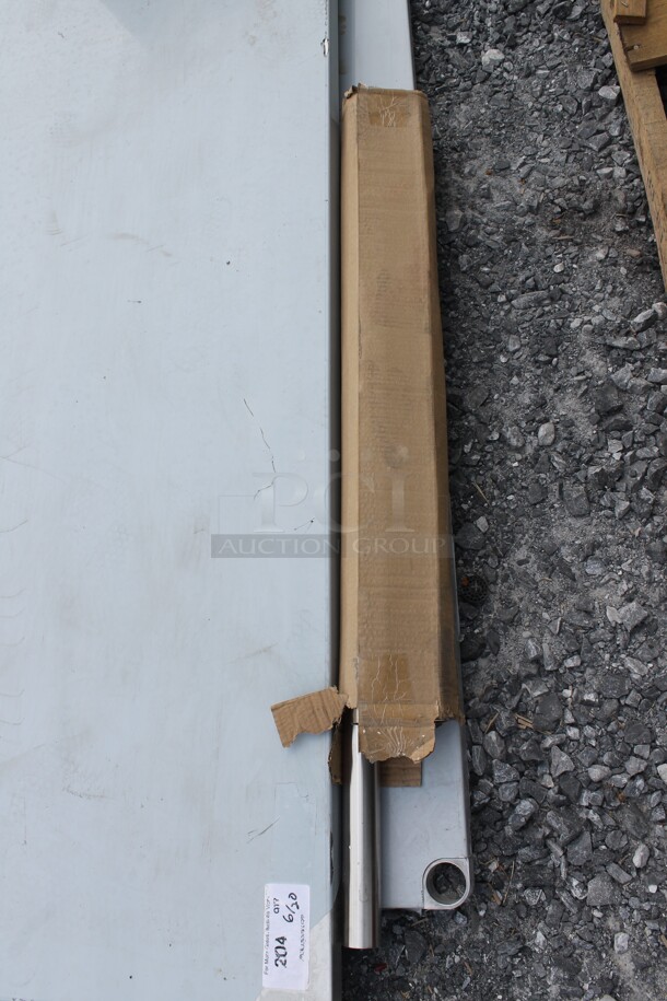 BRAND NEW SCRATCH AND DENT! Regency Spec Line Commercial Stainless Steel Disassembled Work Table With Undershelf And Legs - Image 5 of 6