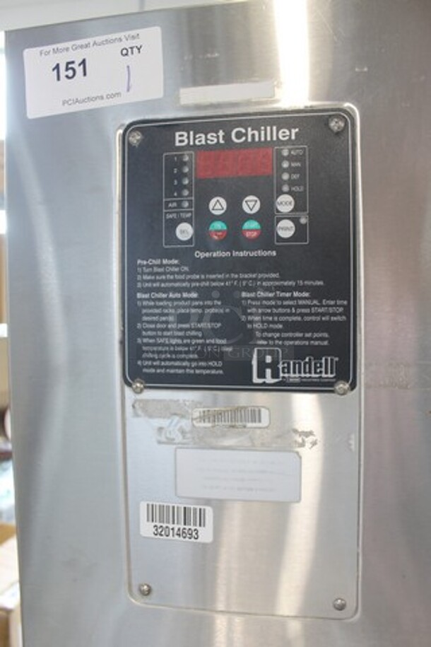2013 Randell BC-18 Stainless Steel Commercial Floor Style Blast Chiller w/ 4 Probes. 115/230 Volts, 1 Phase.  - Image 2 of 7