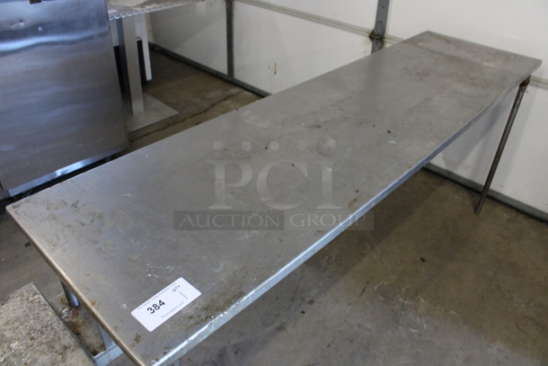 Stainless Steel Table w/ Under Shelf. 72x20x30 - Image 2 of 3
