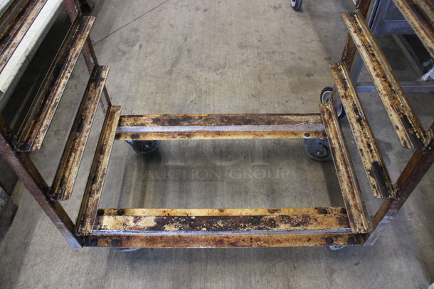 Metal Commercial Pan Transport Rack w/ Top Guide For Rack Oven on Commercial Casters. 28.5x18x70 - Image 4 of 4