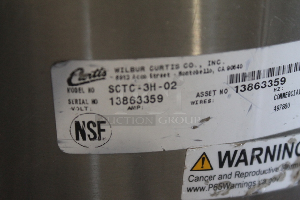 2 Curtis SCTC-3H-02 Stainless Steel Beverage Holder Dispensers. No Lids. 2 Times Your Bid! - Image 5 of 5