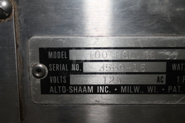 Alto Shaam 100-HSL/CD 30 Stainless Steel Commercial Countertop Heated Display Merchandiser. 125 Volts, 1 Phase. Tested and Working! - Image 5 of 6