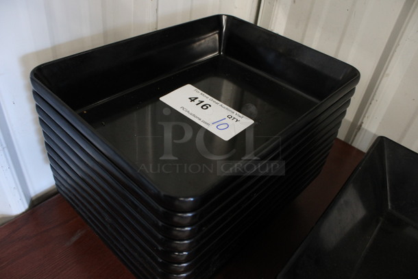 10 Black Poly Bowls. 9x12x2.5. 10 Times Your Bid! - Image 2 of 3