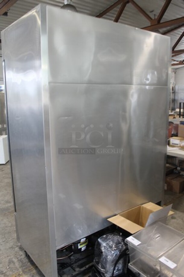 2014 True T-49F ENERGY STAR Stainless Steel Commercial 2 Door Reach In Freezer w/ Poly Coated Racks on Commercial Casters. 115 Volts, 1 Phase. Tested and Working! - Image 10 of 10