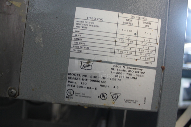 Duke SUB-HF-L25 M Stainless Steel Commercial Heated Soup Station Subway Make Line. 120 Volts, 1 Phase.  - Image 8 of 8