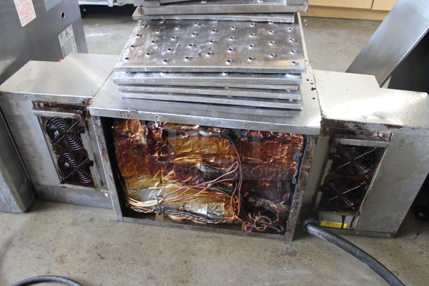 Ovention C20003PH Stainless Steel Commercial Electric Powered Conveyor Pizza Oven. Missing Conveyor Belt. 208/240 Volts, 3 Phase.  - Image 7 of 10