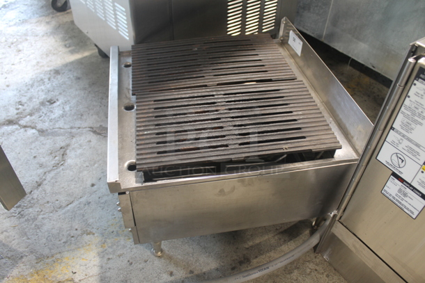 EmberGlo Commercial Stainless Steel Electric Powered Countertop Charbroiler on Galvanized Legs. - Image 7 of 8