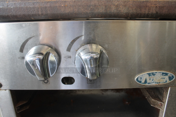 Atosa Stainless Steel Commercial Countertop Natural Gas Powered Single Burner Stock Pot Range. - Image 4 of 7