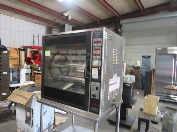 One Henny Penny Rotisserie On A SS Stand On Casters. Model# SCR-8. 208 Volt. 3 Phase. 40X35X73.5 - Image 3 of 5