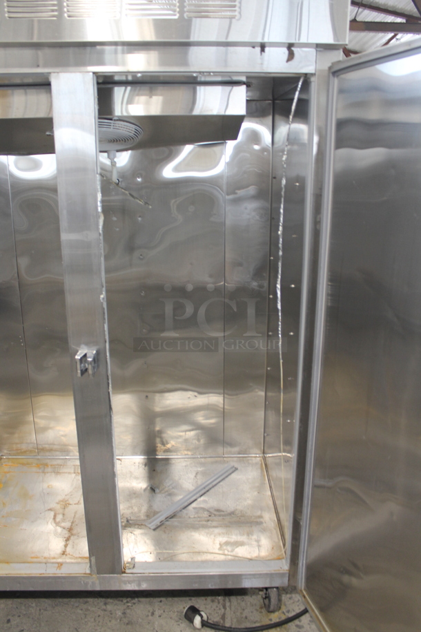 Master-Bilt TAC-48HDSA Stainless Steel Commercial 2 Door Reach In Cooler on Commercial Casters. 115/208-230 Volts, 1 Phase. Tested and Working! - Image 6 of 9