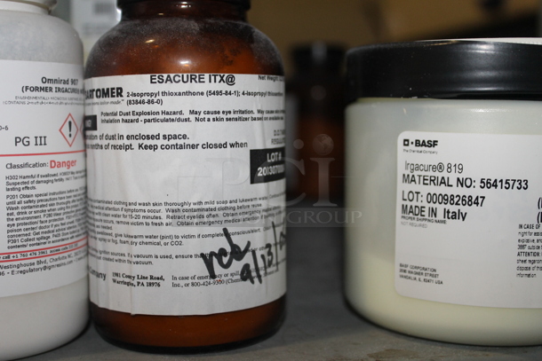 Gray Metal Shelving Unit w/ Contents Including Chemicals. BUYER MUST REMOVE. - Image 5 of 9