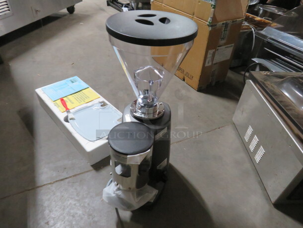 One NEW Mazzer Super Jolly Mini Lux Coffee Grinder. 120 Volt.  - Image 1 of 6