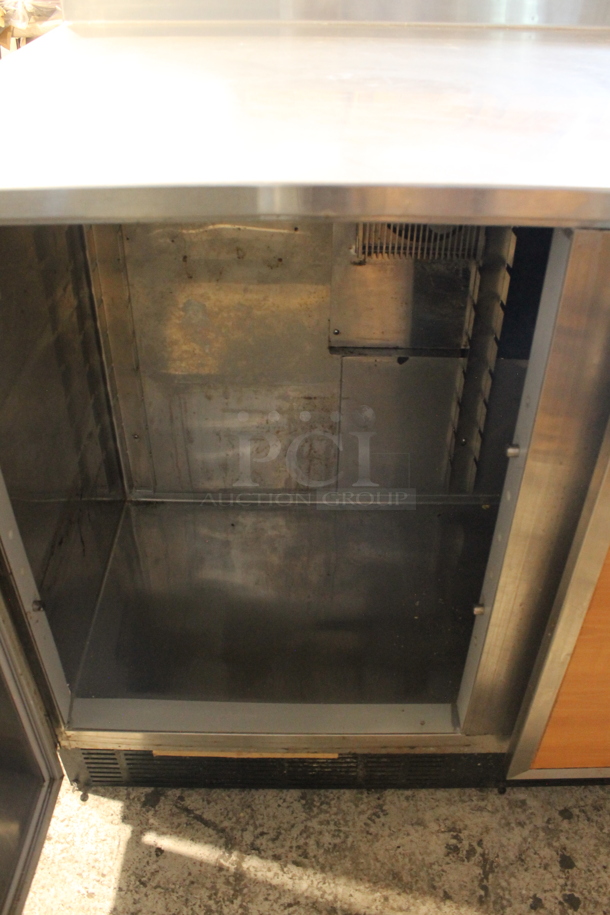 Duke Stainless Steel Commercial 2 Door Work Top Cooler. 120 Volts, 1 Phase. Tested and Powers On But Does Not Get Cold - Image 3 of 5