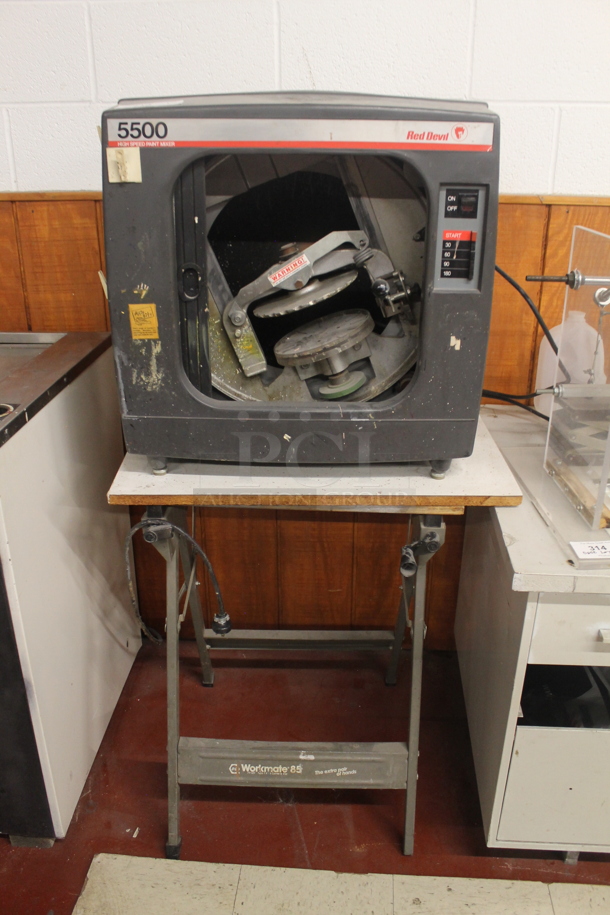 Red Devil 5500-C4 Gray Metal High Speed Paint Mixer and Table. 115 Volts, 1 Phase. - Image 1 of 6