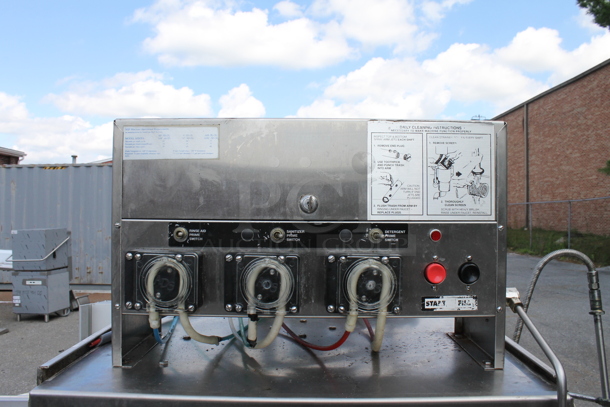 American Dish Service ADS AF-3D-S Stainless Steel Commercial Straight Pass Through Dishwasher w/ Left Side Clean Side Dishwasher Table and Right Side Dirty Side Dishwasher Table. 120 Volts, 1 Phase. - Image 6 of 11