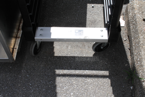 Black Poly and Metal Pan Transport Rack on Commercial Casters. - Image 2 of 2