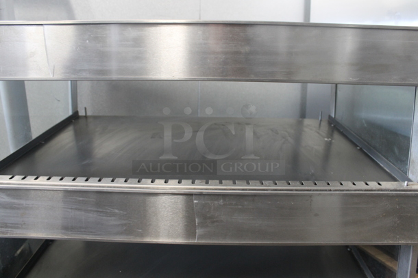 Stainless Steel Commercial Countertop 2 Tier Warming Display Case Merchandiser. 115 Volts, 1 Phase. Tested and Working! - Image 5 of 6