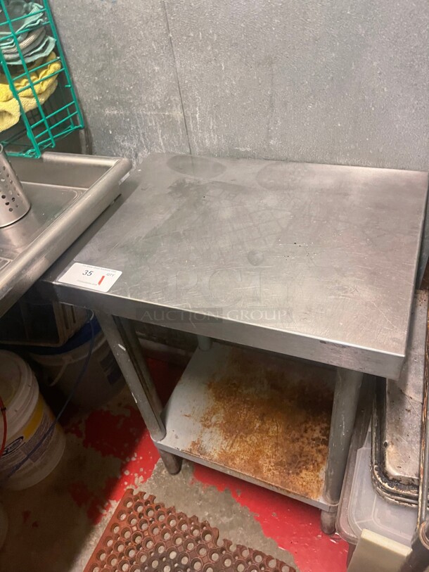 Commercial Stainless Steel Table Perfect for Dishwasher Racks NSF - Image 3 of 7