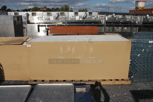 BRAND NEW! Planter w/ Wood Pattern Exterior. - Image 1 of 3