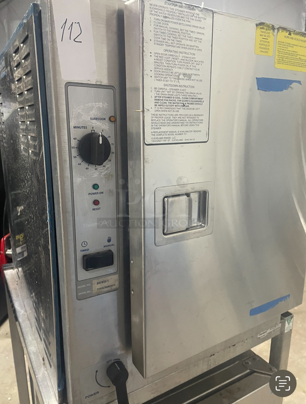 Cleveland 22CET6.1, Pan Covection Steamer - Counter Top, Condensate Drain, 206v/3ph - Image 3 of 6