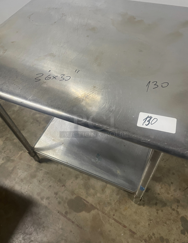 Stainless Steel Work Table 30x36 - Image 2 of 3