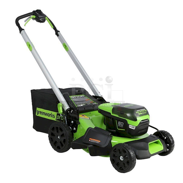 Greenworks Pro 60V 21" Cordless Self-Propelled Lawn Mower w/ 4-in-1 Mowing Capability & Dual-Port Automatic Battery Switchover. Includes Battery & Charger 4x Your Bid - Image 1 of 12