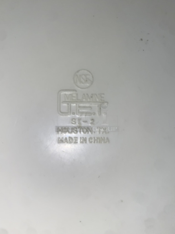 GET Melamine SK-2-IV Diamond Ivory 16 oz. Melamine Skillet -  Length: 10 1/2"
Height: 1 1/2" Capacity: 16 oz. Rim Full Capacity: 21 oz. - 47x Your Bid - Image 2 of 2