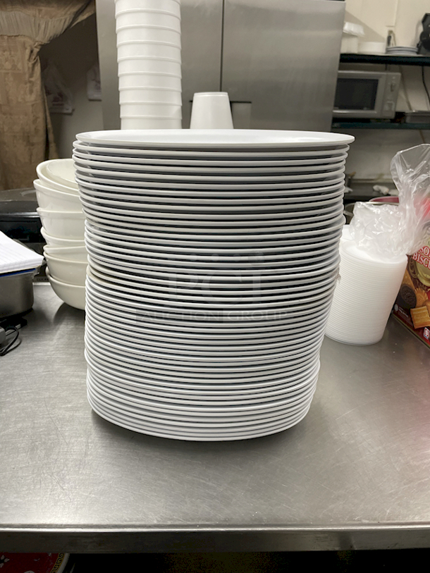 10" Oval Serving Platter, Melamine. 43x Your Bid.  - Image 2 of 2