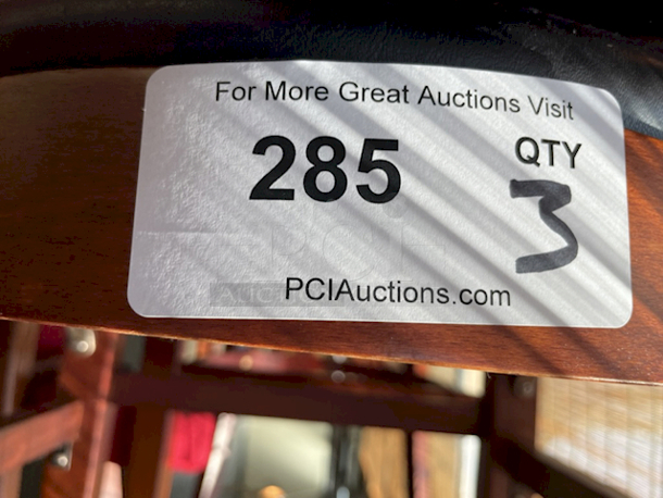 HIGH QUALITY! Restaurant Chairs, Solid Wood With Padded Seats. 3x Your Bid - Image 9 of 9