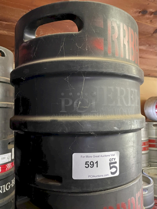 ?30 Liter Sanke “D” Kegs, Stackable, Dual Handle Stainless Steel, Polyurethane Jacketed? 30 liter = 8.1 gallons = 64 pints = 86 12oz bottles. 5x Your Bid